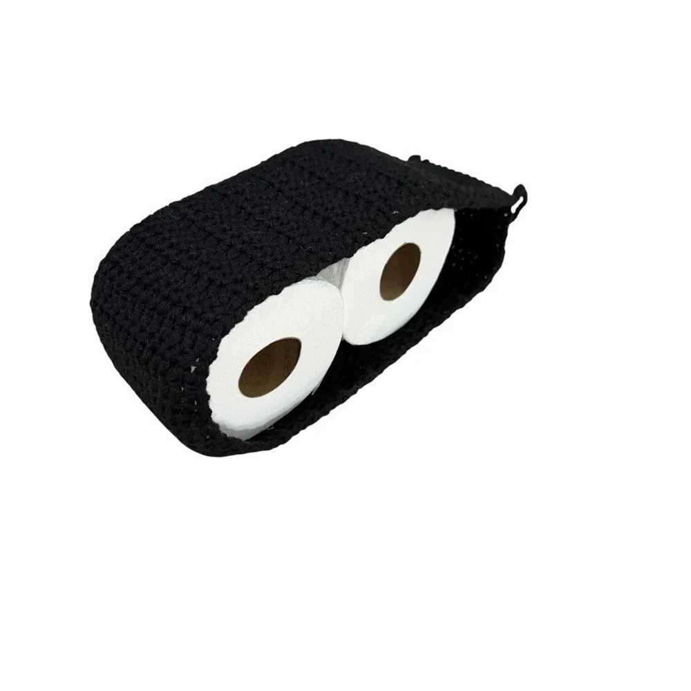 New Crochet Handmade Hanging Toilet Paper Roll Holder Bathroom Accessory